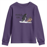Baby Monkey Punch Viral Trend Youth Sweatshirt Hold On