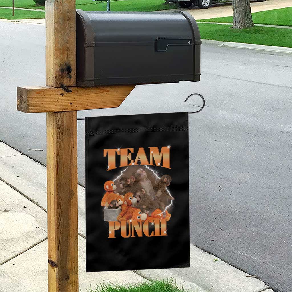 Viral Punch Monkey Garden Flag Cute Baby Monkey With Plush Toy Meme