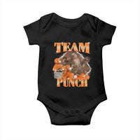 Viral Punch Monkey Baby Onesie Cute Baby Monkey With Plush Toy Meme