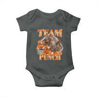 Viral Punch Monkey Baby Onesie Cute Baby Monkey With Plush Toy Meme