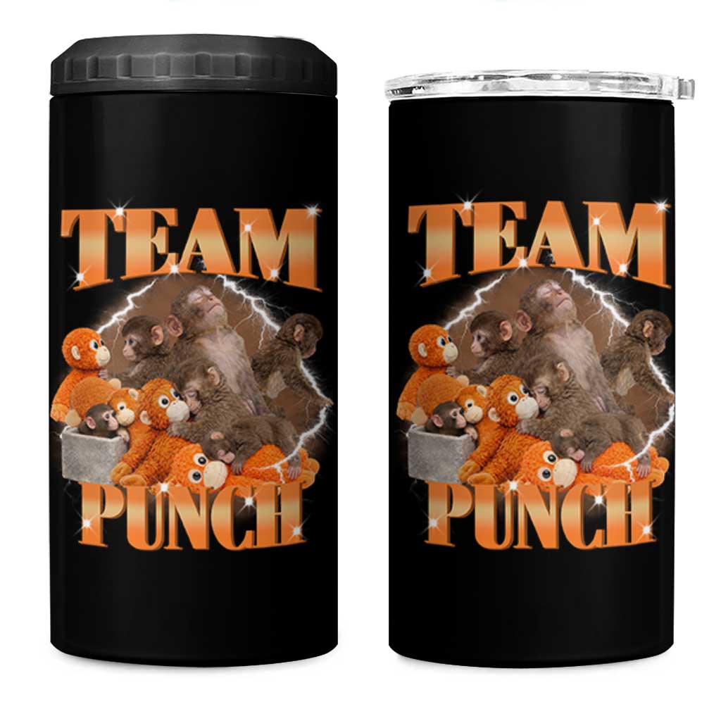 Viral Punch Monkey 4 in 1 Can Cooler Tumbler Cute Baby Monkey With Plush Toy Meme