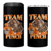 Viral Punch Monkey 4 in 1 Can Cooler Tumbler Cute Baby Monkey With Plush Toy Meme