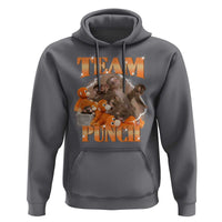Viral Punch Monkey Hoodie Cute Baby Monkey With Plush Toy Meme