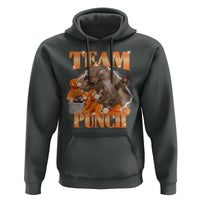 Viral Punch Monkey Hoodie Cute Baby Monkey With Plush Toy Meme