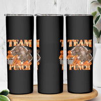 Viral Punch Monkey Skinny Tumbler Cute Baby Monkey With Plush Toy Meme