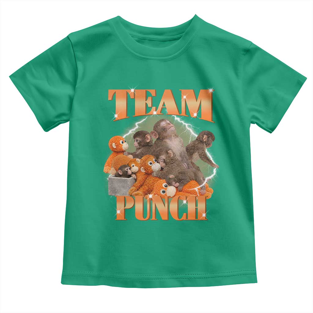 Viral Punch Monkey Toddler T Shirt Cute Baby Monkey With Plush Toy Meme