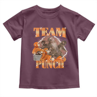 Viral Punch Monkey Toddler T Shirt Cute Baby Monkey With Plush Toy Meme