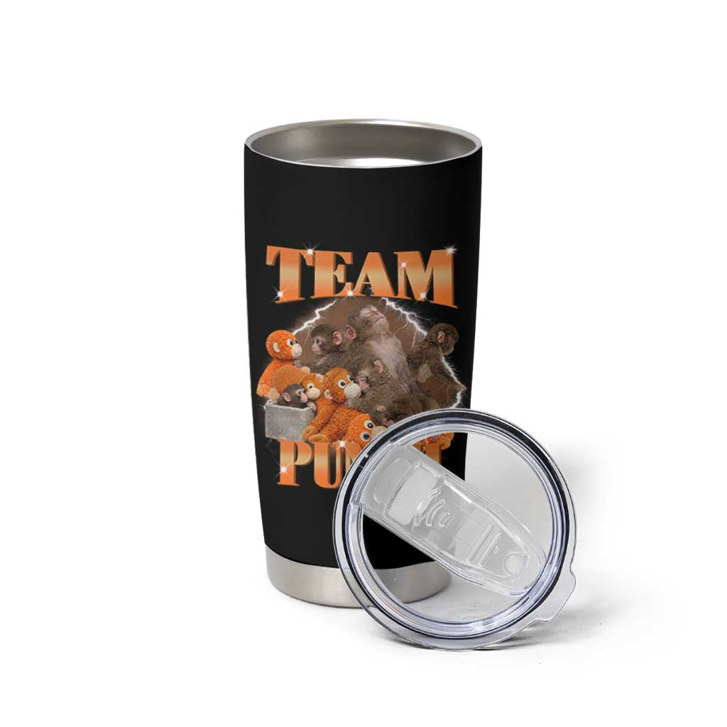 Viral Punch Monkey Tumbler Cup Cute Baby Monkey With Plush Toy Meme