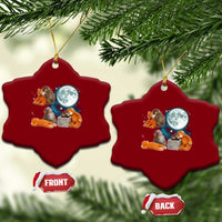 Baby Monkey Punch Ceramic Ornament Team Punch Monkey Viral Trend