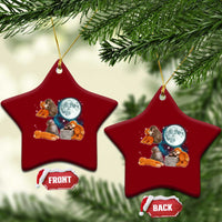 Baby Monkey Punch Ceramic Ornament Team Punch Monkey Viral Trend