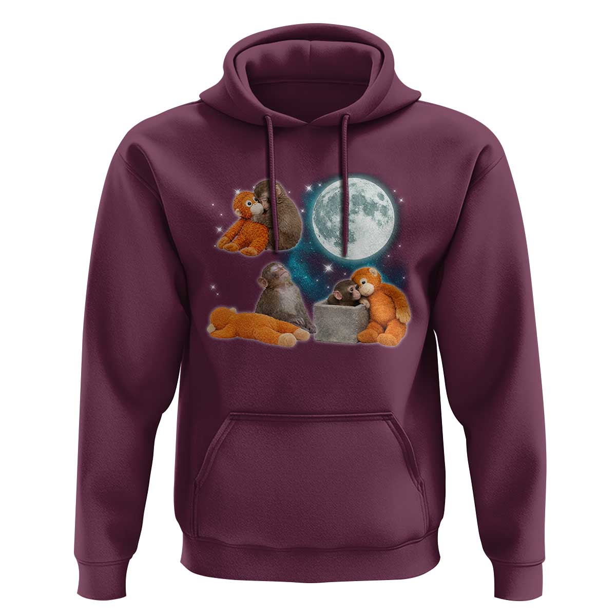 Baby Monkey Punch Hoodie Team Punch Monkey Viral Trend