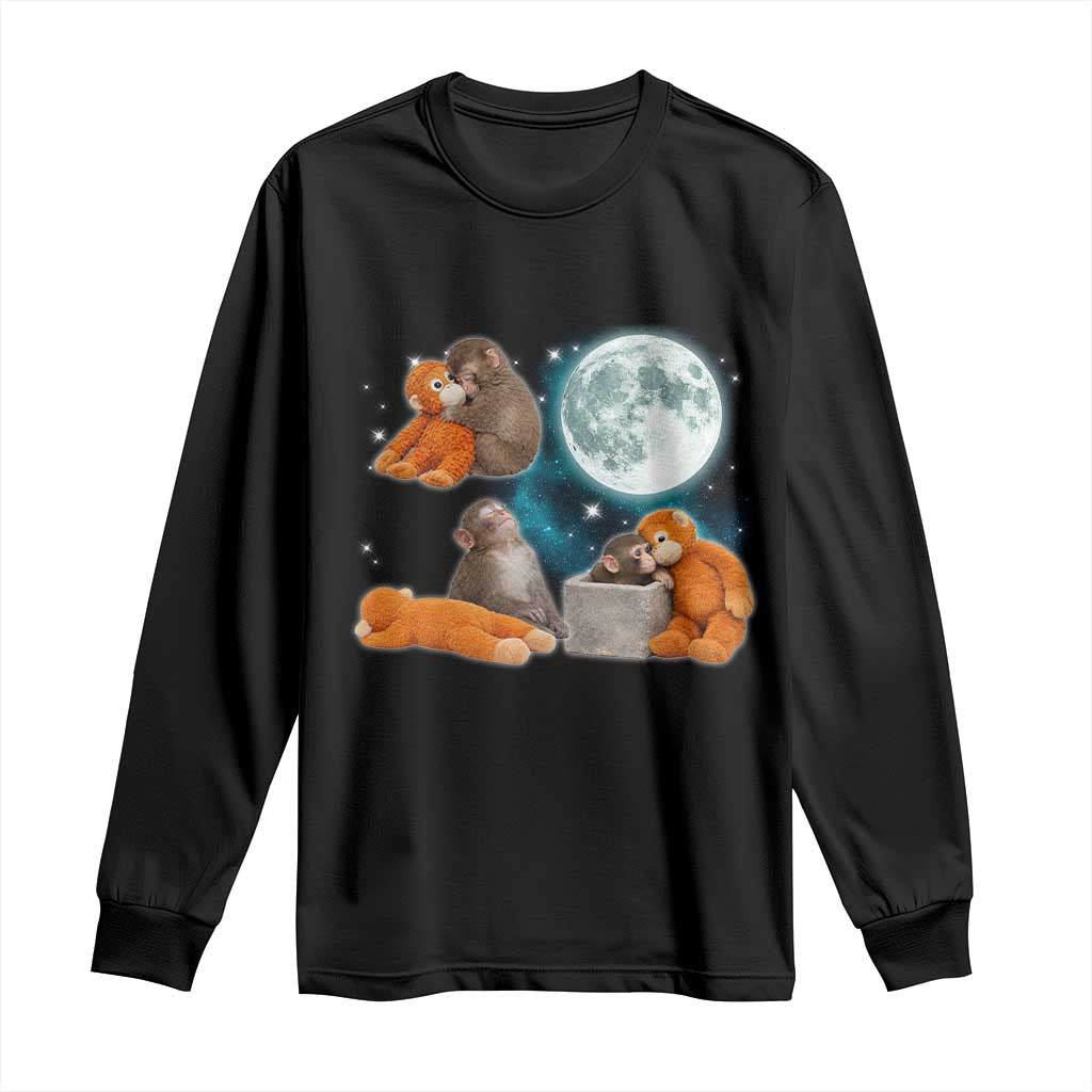 Baby Monkey Punch Long Sleeve Shirt Team Punch Monkey Viral Trend