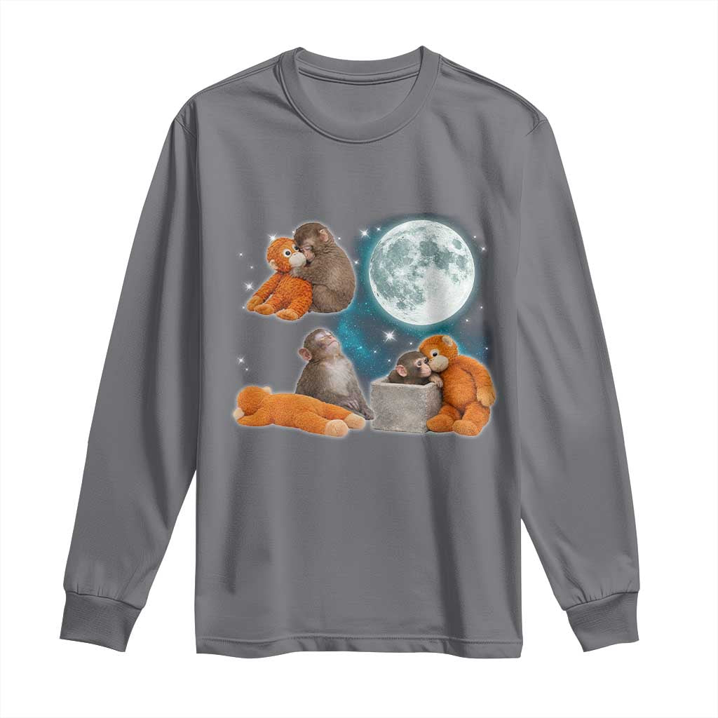 Baby Monkey Punch Long Sleeve Shirt Team Punch Monkey Viral Trend