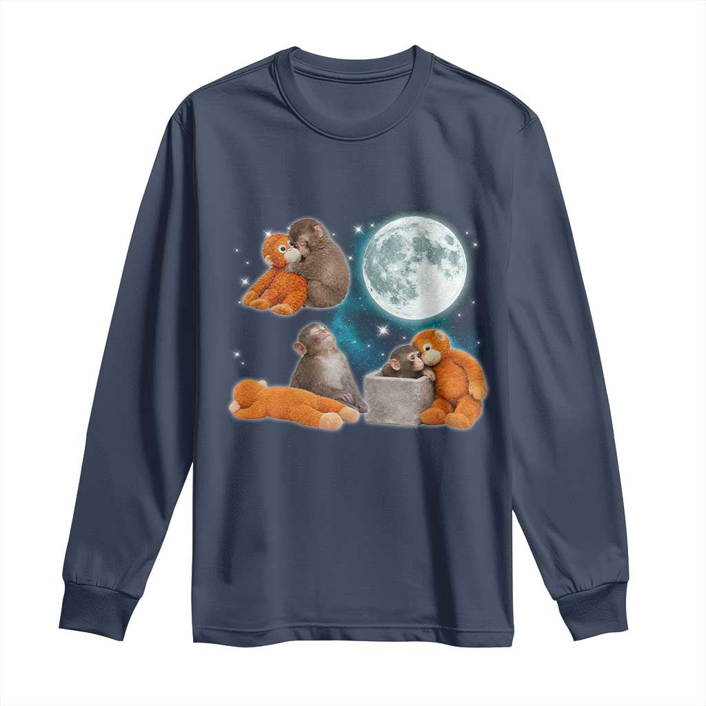 Baby Monkey Punch Long Sleeve Shirt Team Punch Monkey Viral Trend