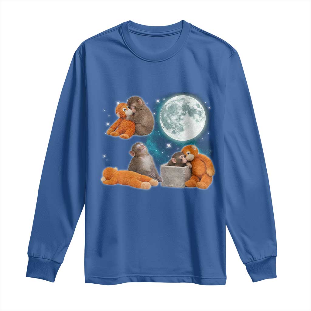 Baby Monkey Punch Long Sleeve Shirt Team Punch Monkey Viral Trend