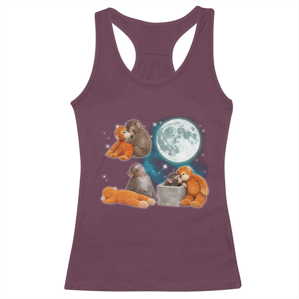 Baby Monkey Punch Racerback Tank Top Team Punch Monkey Viral Trend