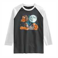 Baby Monkey Punch Raglan Shirt Team Punch Monkey Viral Trend