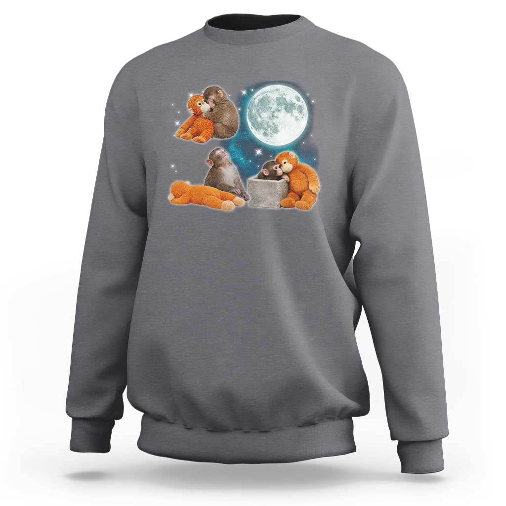 Baby Monkey Punch Sweatshirt Team Punch Monkey Viral Trend