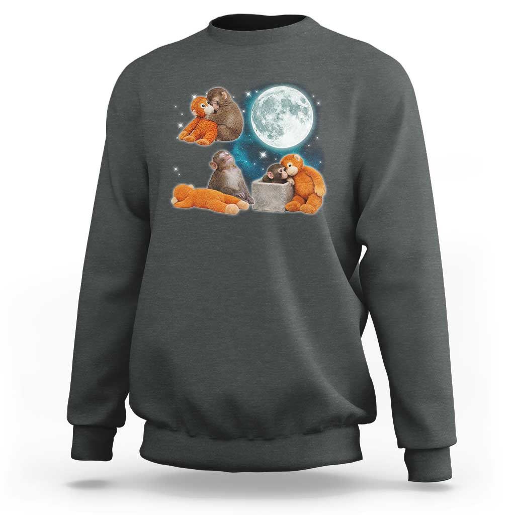 Baby Monkey Punch Sweatshirt Team Punch Monkey Viral Trend