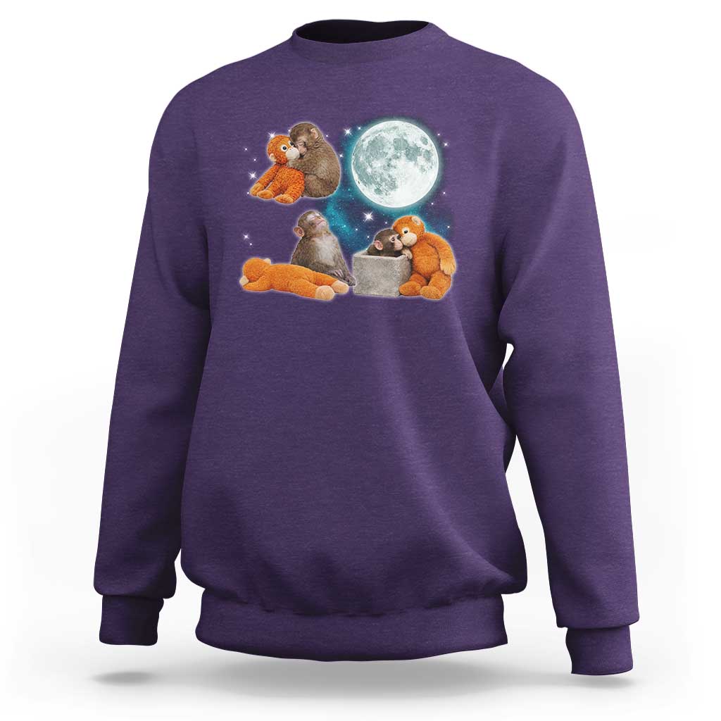 Baby Monkey Punch Sweatshirt Team Punch Monkey Viral Trend
