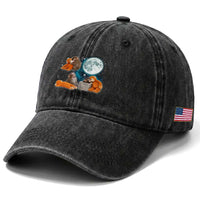 Baby Monkey Punch Washed Cotton Baseball Cap Team Punch Monkey Viral Trend
