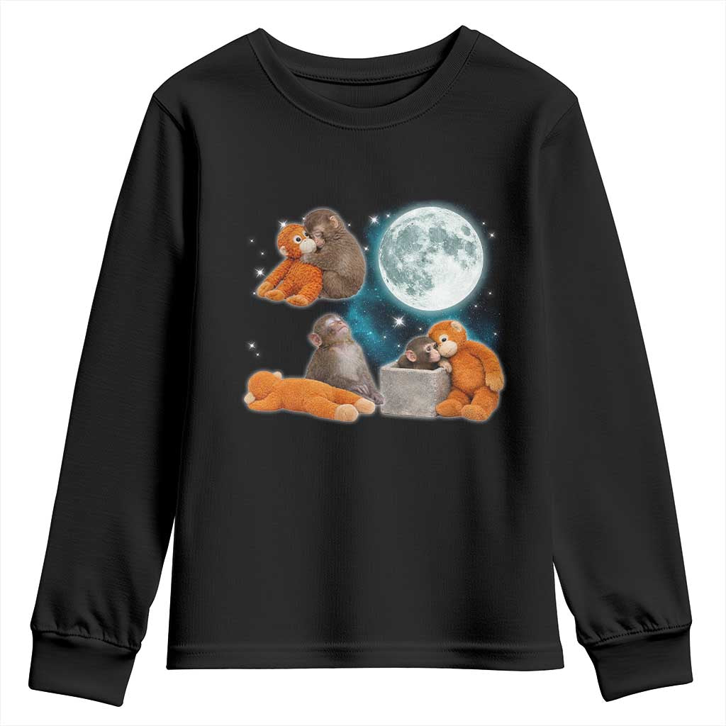 Baby Monkey Punch Youth Sweatshirt Team Punch Monkey Viral Trend