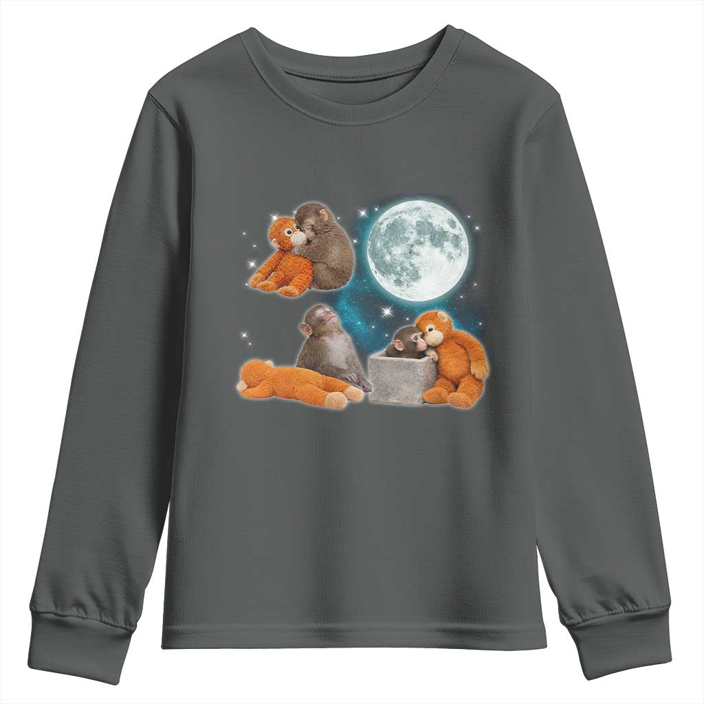 Baby Monkey Punch Youth Sweatshirt Team Punch Monkey Viral Trend