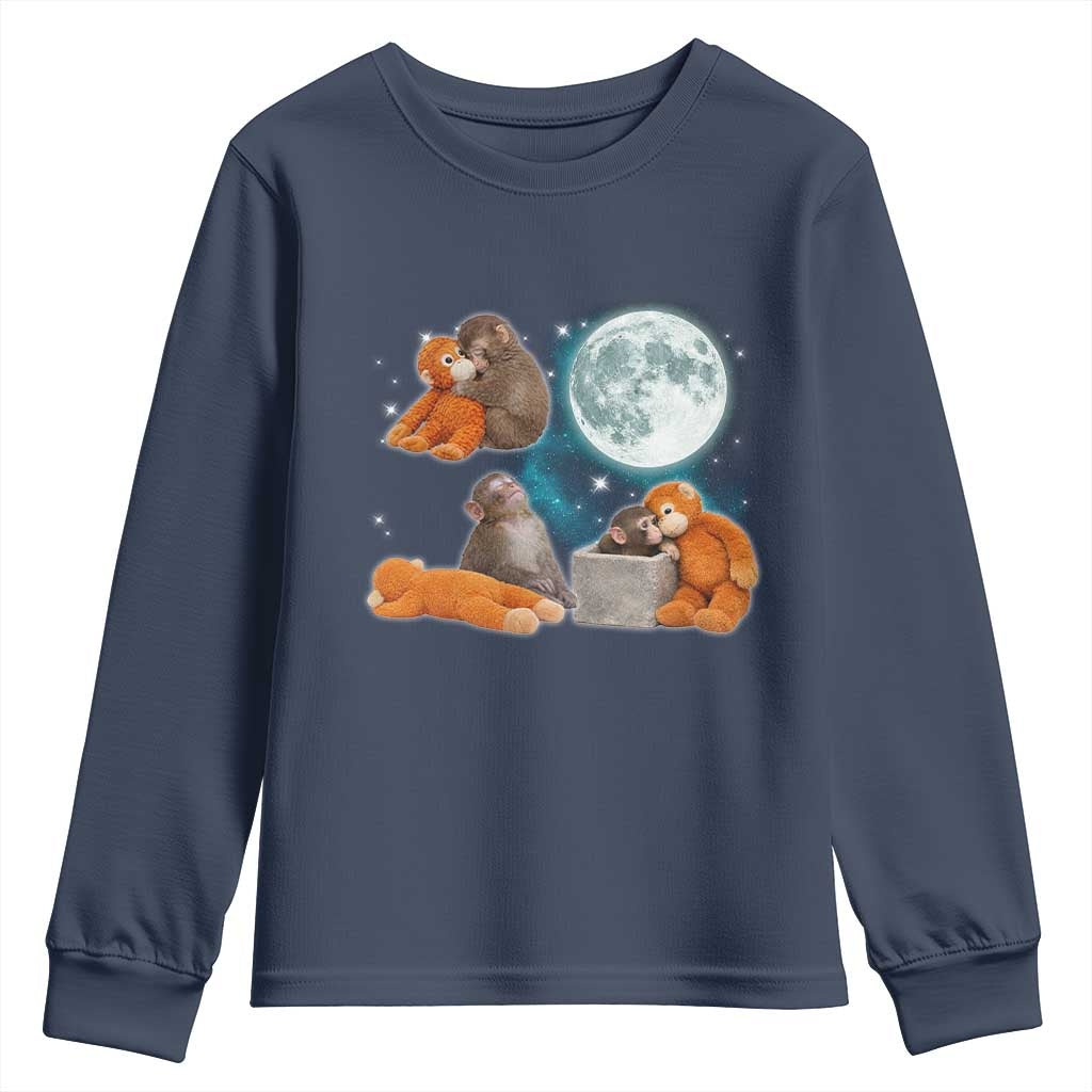 Baby Monkey Punch Youth Sweatshirt Team Punch Monkey Viral Trend