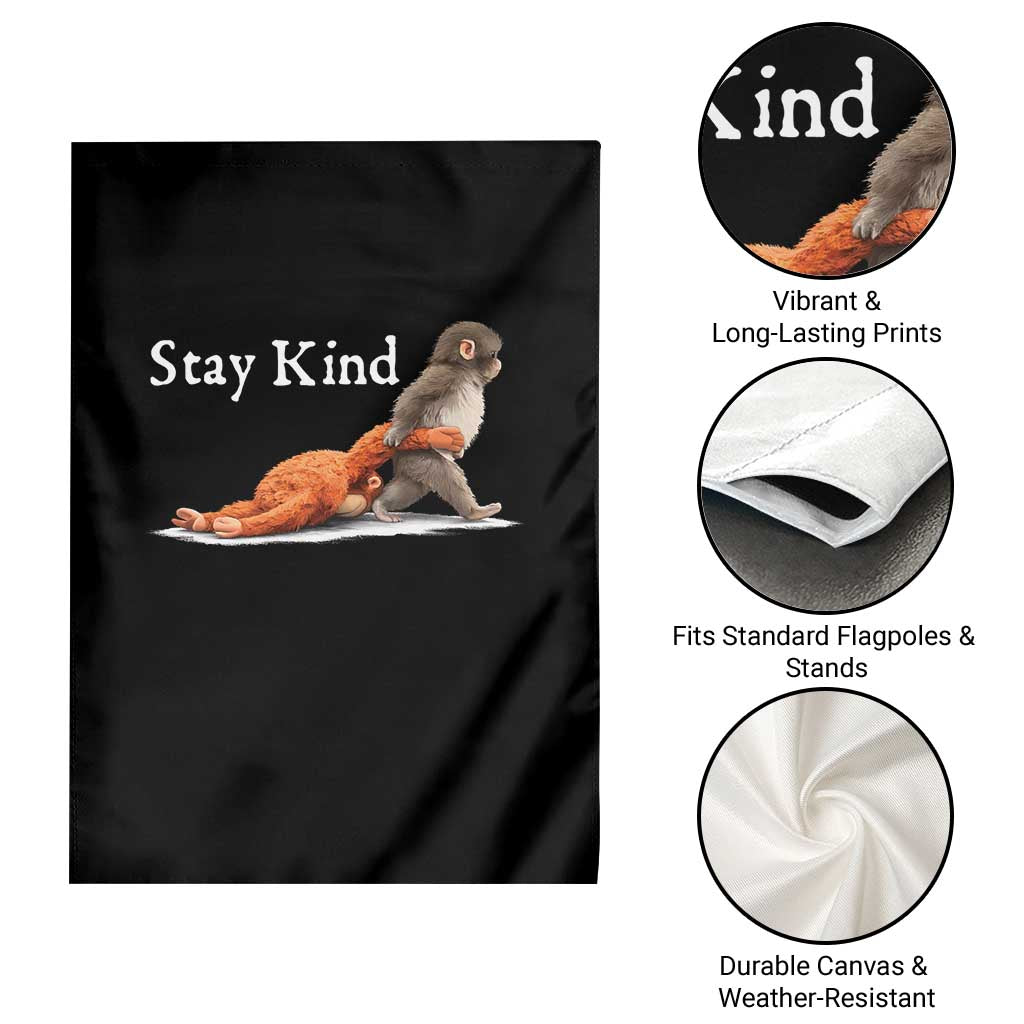 Punch Monkey Viral Trend Garden Flag Stay Kind