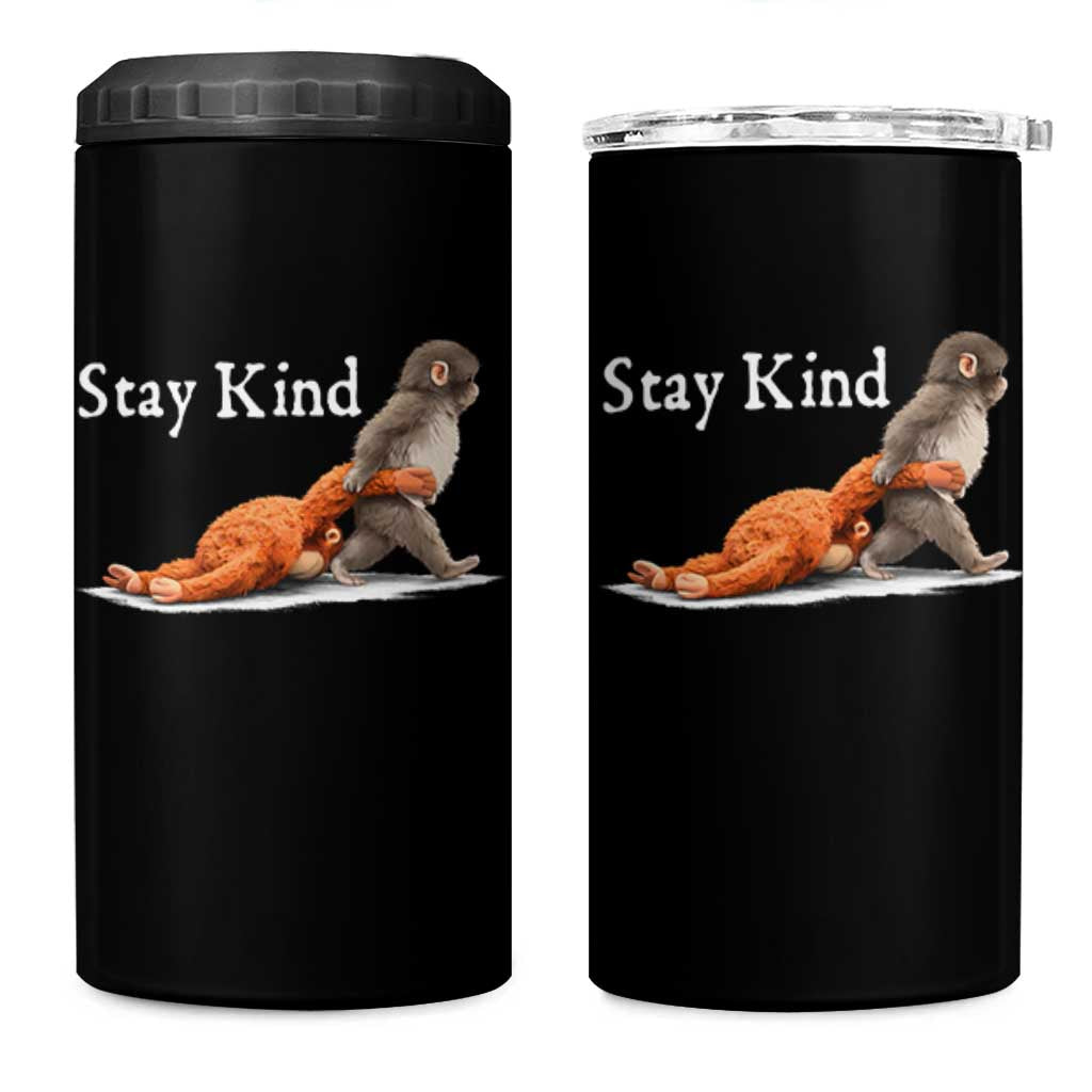 Punch Monkey Viral Trend 4 in 1 Can Cooler Tumbler Stay Kind