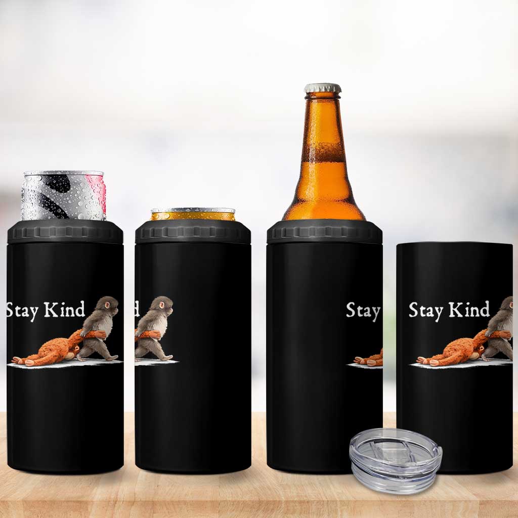 Punch Monkey Viral Trend 4 in 1 Can Cooler Tumbler Stay Kind