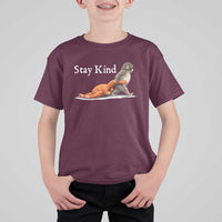 Punch Monkey Viral Trend T Shirt For Kid Stay Kind
