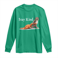 Punch Monkey Viral Trend Long Sleeve Shirt Stay Kind