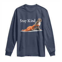 Punch Monkey Viral Trend Long Sleeve Shirt Stay Kind