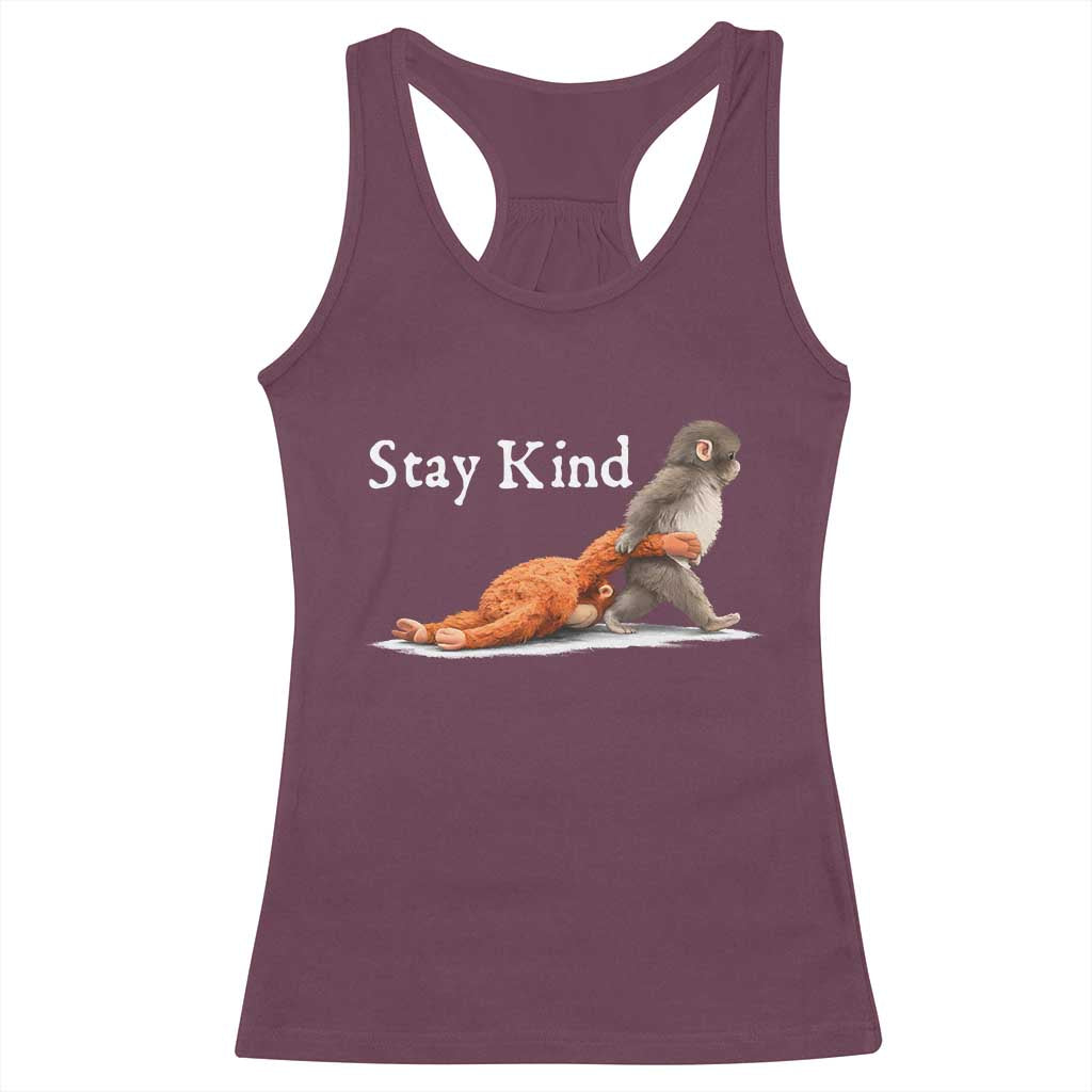 Punch Monkey Viral Trend Racerback Tank Top Stay Kind