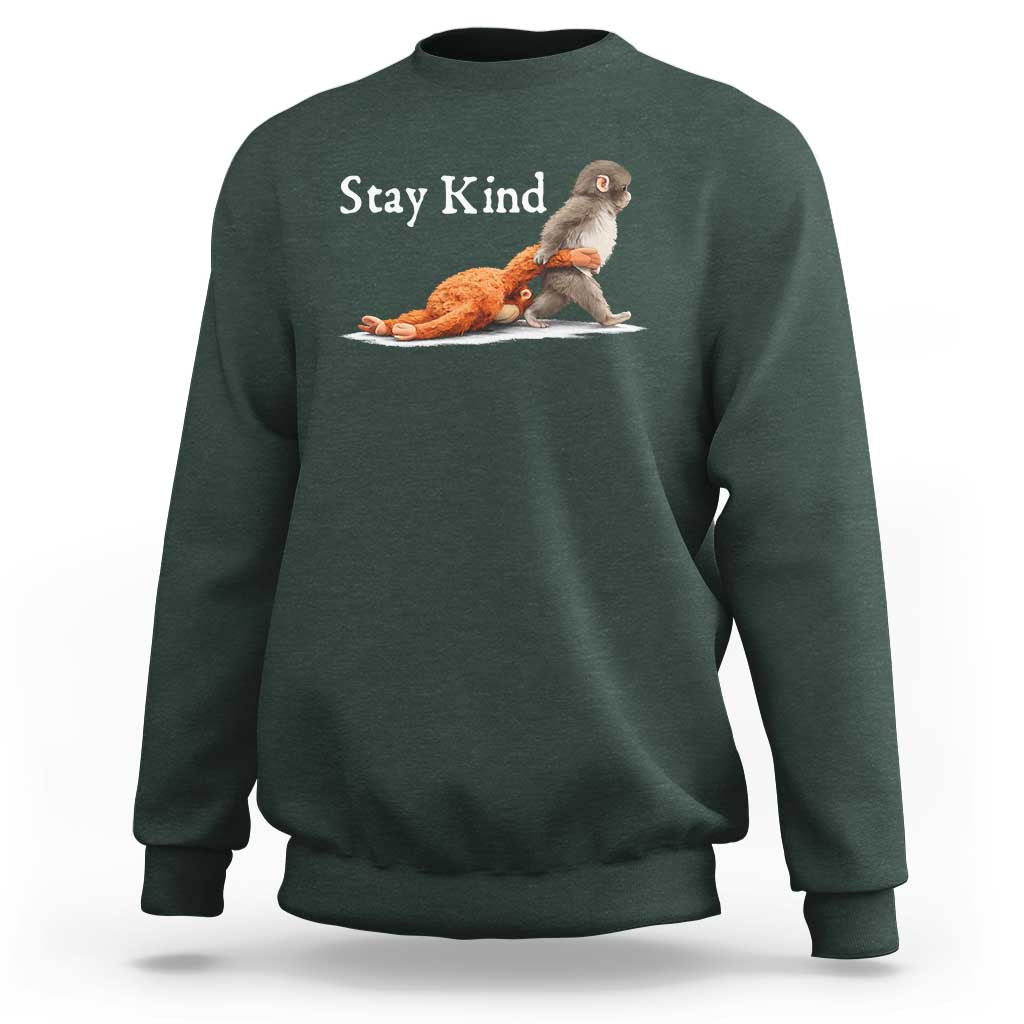 Punch Monkey Viral Trend Sweatshirt Stay Kind