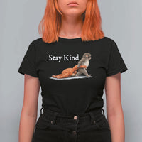Punch Monkey Viral Trend T Shirt For Women Stay Kind