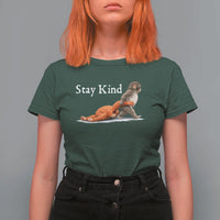 Punch Monkey Viral Trend T Shirt For Women Stay Kind