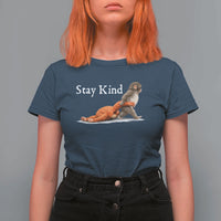 Punch Monkey Viral Trend T Shirt For Women Stay Kind