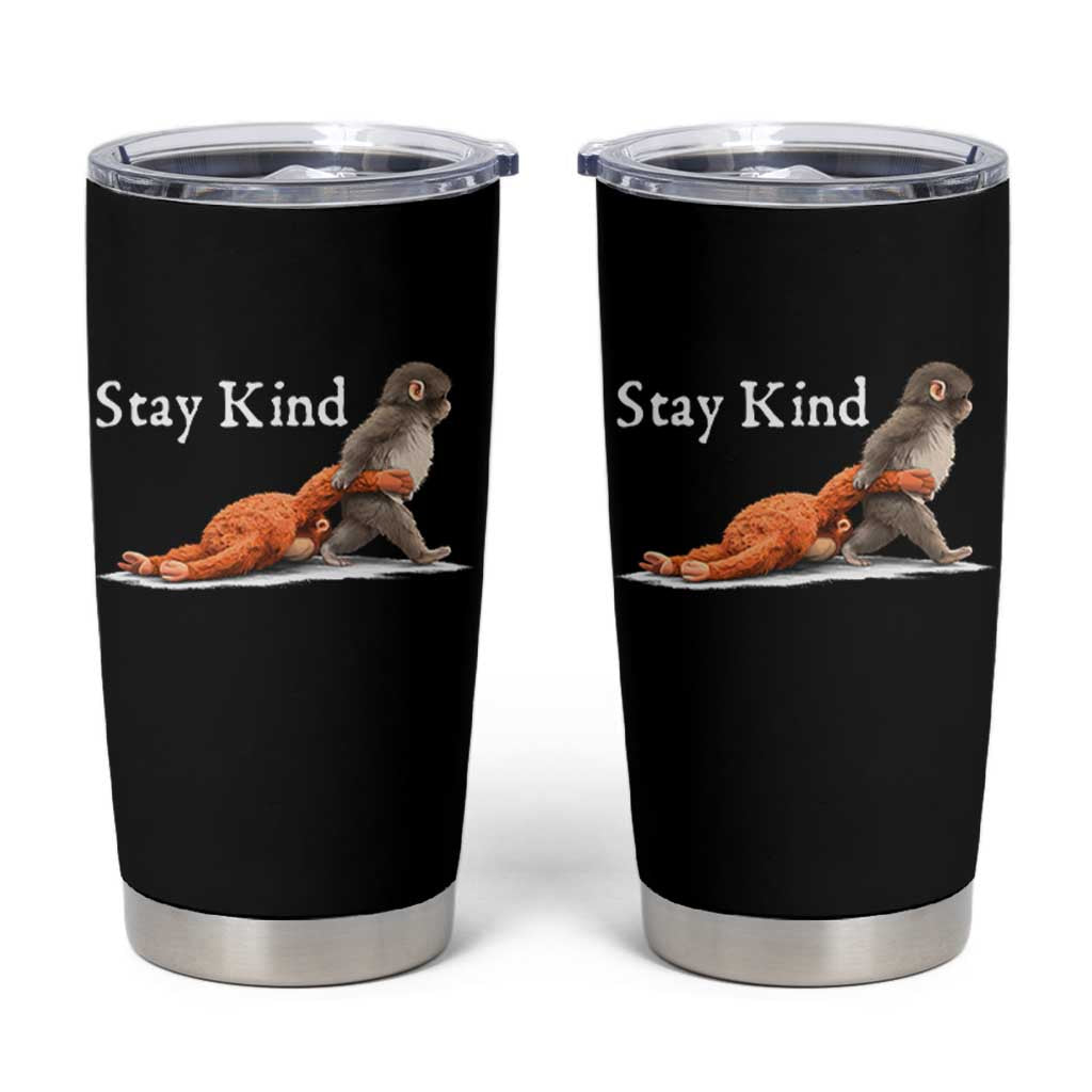 Punch Monkey Viral Trend Tumbler Cup Stay Kind