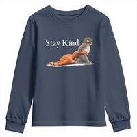 Punch Monkey Viral Trend Youth Sweatshirt Stay Kind