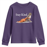 Punch Monkey Viral Trend Youth Sweatshirt Stay Kind