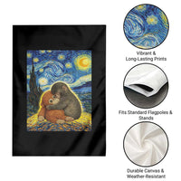 Punch Monkey Starry Night Viral Trend Garden Flag