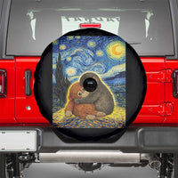 Punch Monkey Starry Night Viral Trend Spare Tire Cover