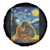 Punch Monkey Starry Night Viral Trend Spare Tire Cover