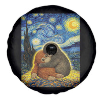 Punch Monkey Starry Night Viral Trend Spare Tire Cover