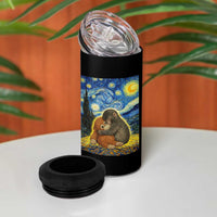 Punch Monkey Starry Night Viral Trend 4 in 1 Can Cooler Tumbler