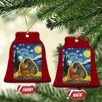 Punch Monkey Starry Night Viral Trend Ceramic Ornament