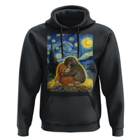 Punch Monkey Starry Night Viral Trend Hoodie