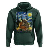 Punch Monkey Starry Night Viral Trend Hoodie
